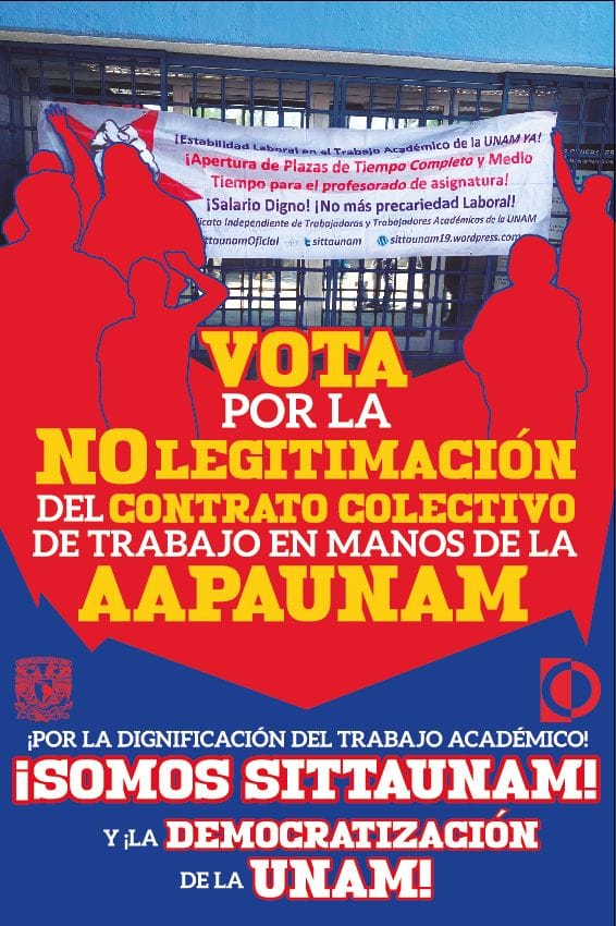 Mensajes de apoyo a la NO legitimación del CCT detentado por AAPAUNAM