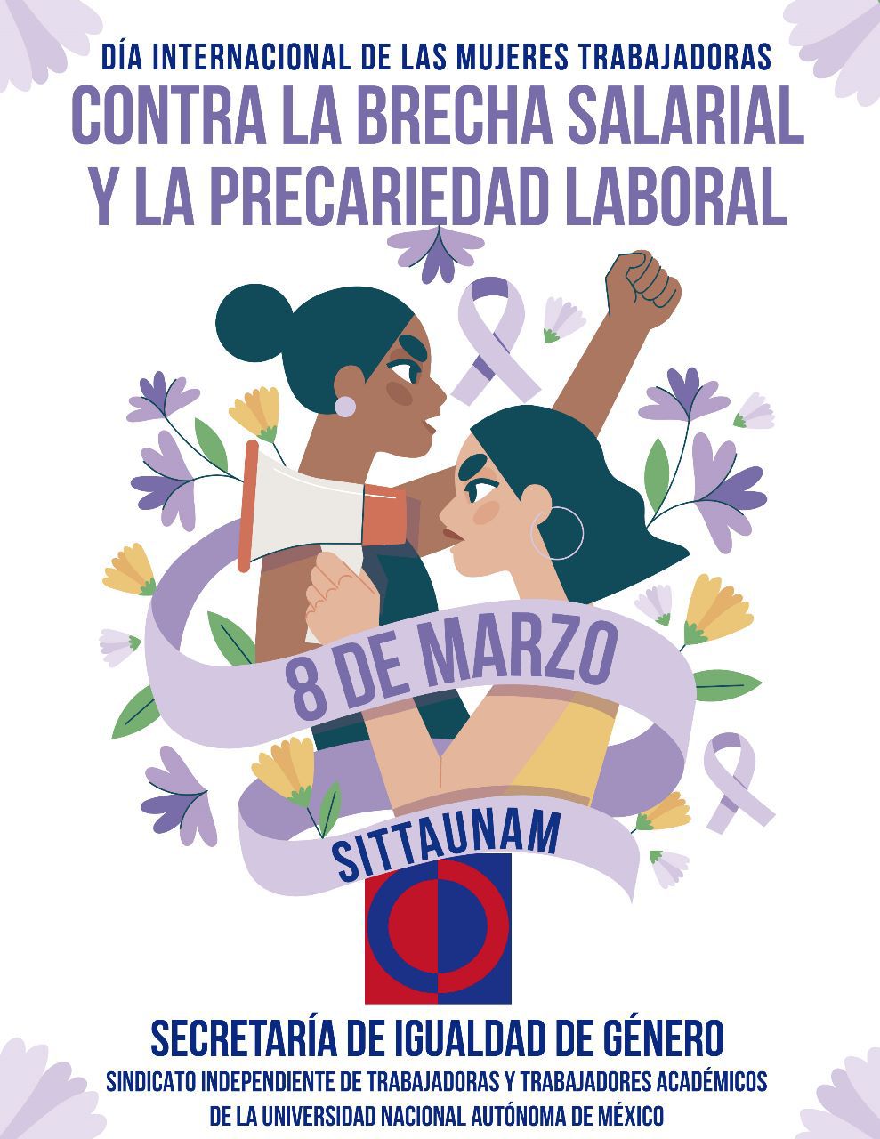 Pronunciamiento de nuestra Secretaría de Igualdad de Género con motivo del 8 de marzo Día Internacional de las Mujeres Trabajadoras y respecto a la Consulta de Legitimación del CCT.